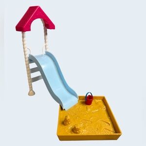 2018 Barbie Mattel Skipper Babysitters Playground Play Set Slide Sandbox